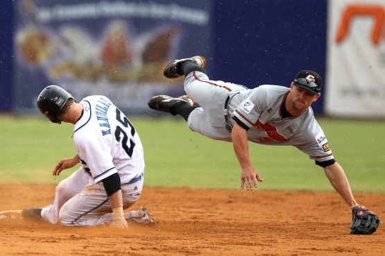 #6 Ryan Stovall of the Canberra Cavalry (Photo courtesy of Joe Vella / SMP Images / ABL)