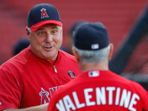 Italian managers Mike Scioscia and Bobby Valentine