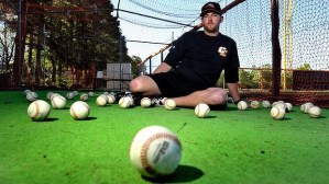 Canberra's new pitching coach Hayden Beard is delighted to have Nick Pugliese in the Cavalry bullpen.