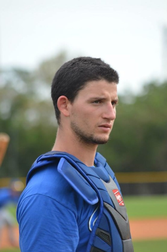 18-year-old Chicago Cubs catching prospect Alberto Mineo during Team Italia's recent visit to Dodgertown in Vero Beach, Florida. (Photo by  )