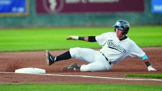 Marten Gasparini went 3-for-3 with a three-run homer in the Rookie League Idaho Falls Chukars' 2014 finale.
